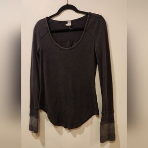 WE THE FREE Textured Long Sleeve Thermal Sweater